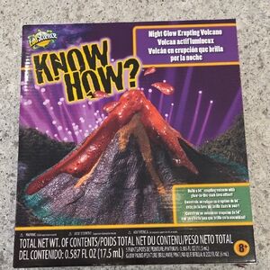 Edu Science Know How Night Glow Erupting Volcano Unopened
